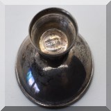 S48. Set of 2 Raimond Sterling salt cellars .75”h x 1.5”w - $16 